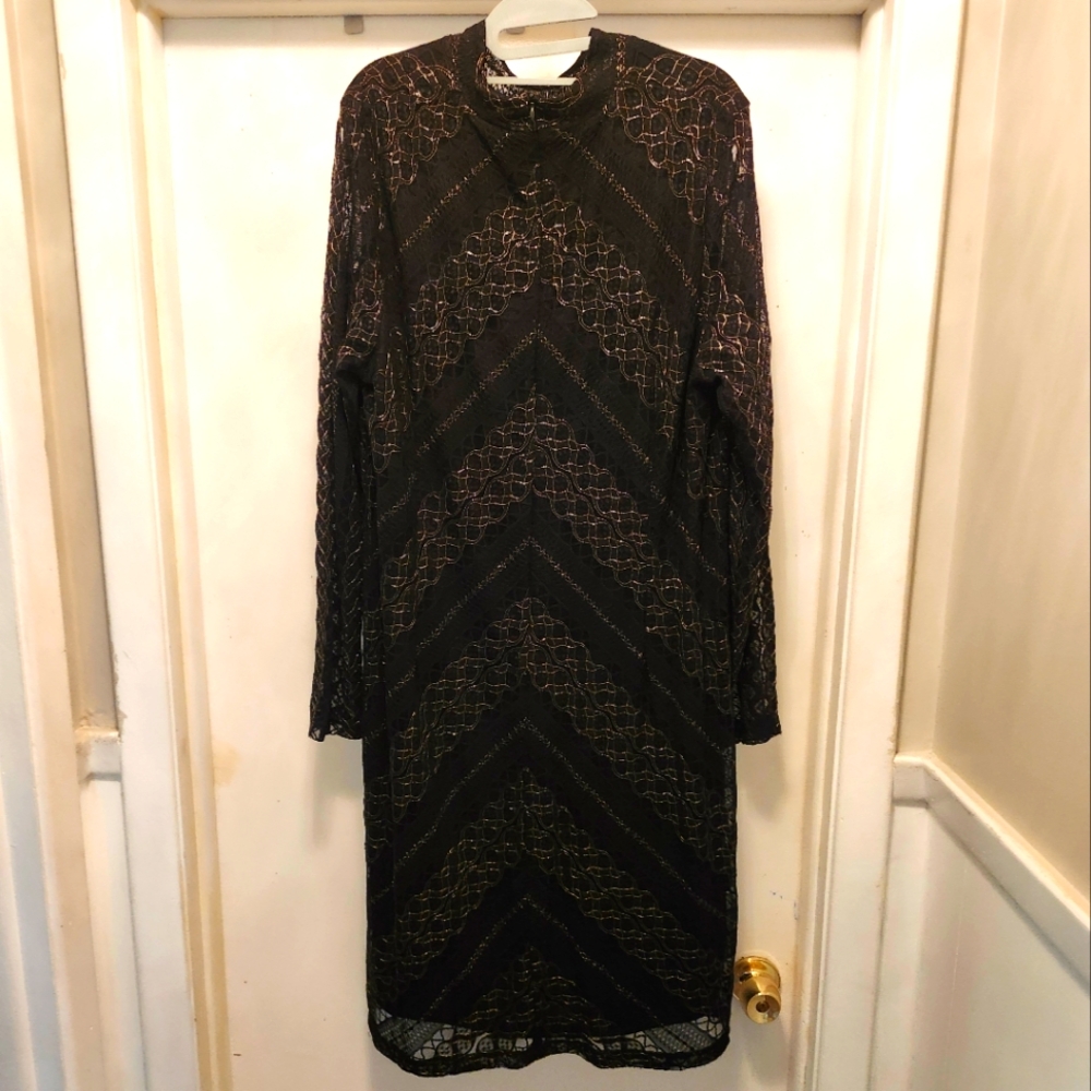 Elegant black stretch dress